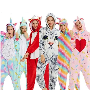 

Winter Flannel Warm Soft Adult Anime Kigurumi Pajamas Woman Sexy Funny Cosplay Costume Sleepwear Unisex Homewear