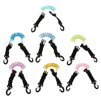 

Scuba Diving Coil Lanyard & Snaps Clips Quick Release Buckles for Camera Underwater Photography Torch Holder
