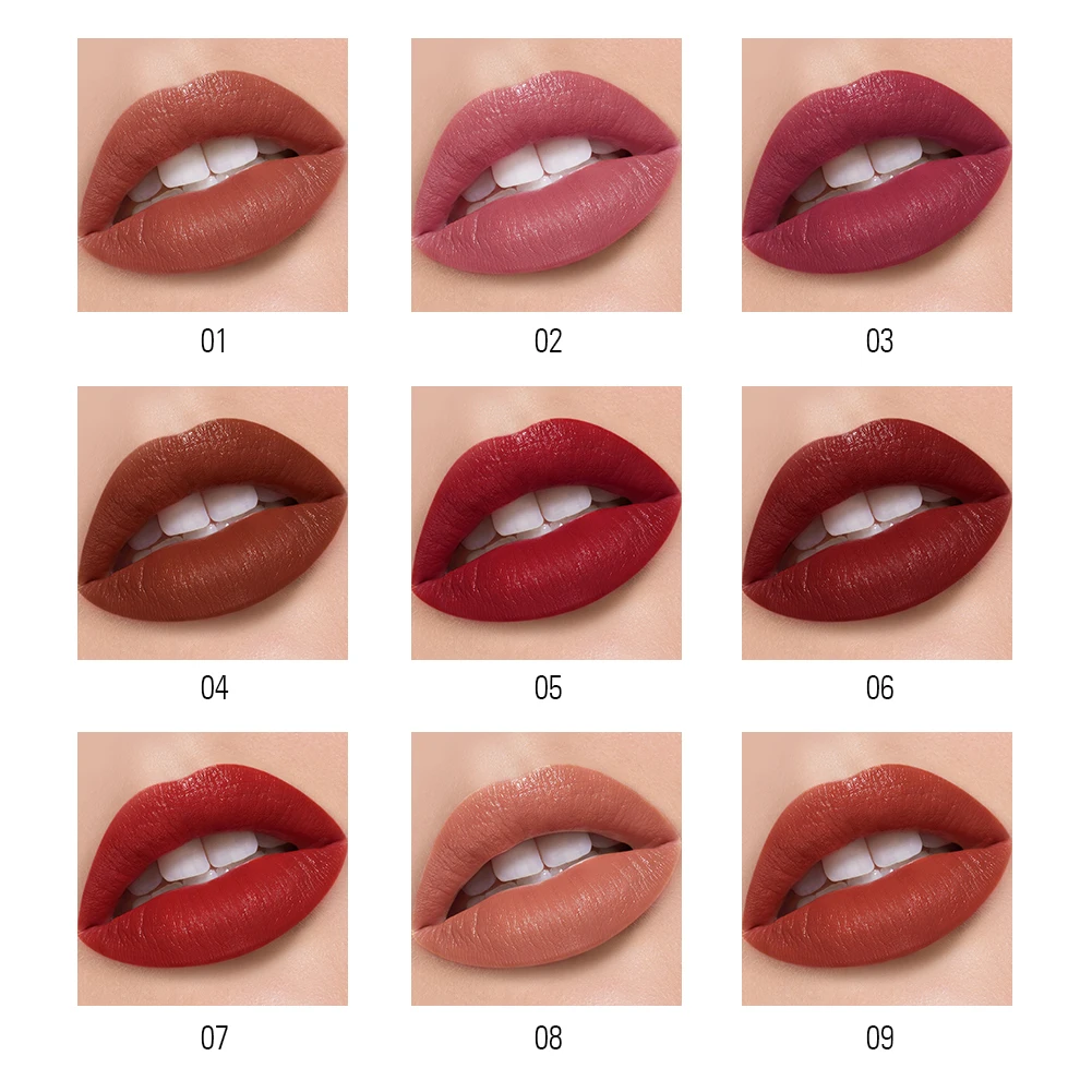 SACE LADY 18 Colors Lipstick Silky Matte Waterproof Velvet Lip Stick Makeup Nude Smooth High Pigmented Beauty Lips TSLM1 SACE LADY 18 Colors Lipstick Silky Matte Waterproof Velvet Lip Stick Makeup Nude Smooth High Pigmented Beauty Lips TSLM1