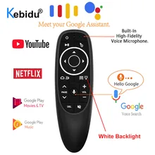 Mando a distancia G10S Pro Air Mouse retroiluminado, receptor USB de 2,4G con sensor giroscópico, inalámbrico, inteligente, TV BOX para Android, Bluetooth