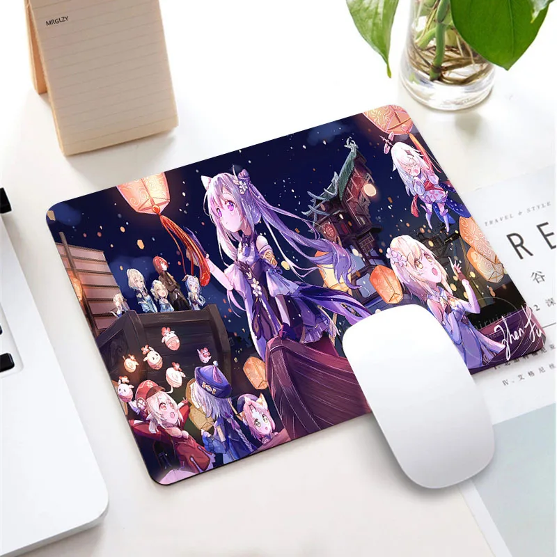 

Anime Busty Swimsuit Girl Small Rubber Mouse Pad Genshin Impact Gaming Accessories Kaeyboard Pad Desk Mat MousePad Gamer for LOL
