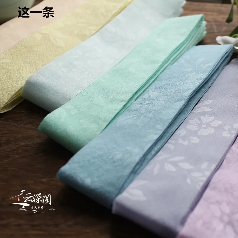 Dark skin tone Ming style экономически эффективный однотонный темно-обшитый Hanfu повязка для волос в древнем стиле головной убор с печатью повязки для волос - Цвет: Dark skin tone