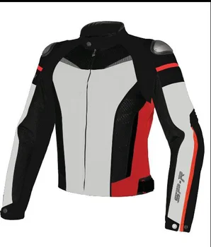 

White Red Black Dain Super Speed Text Textile Jackets Motorcycle MTB Bike Off Road Motorbike Jacket