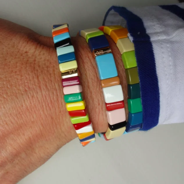 Богемные ajax ривердейл erkek bileklik pulseira rainbow аксессуары mujer бижутерия панк бусины эмаль эластичные браслеты для женщин