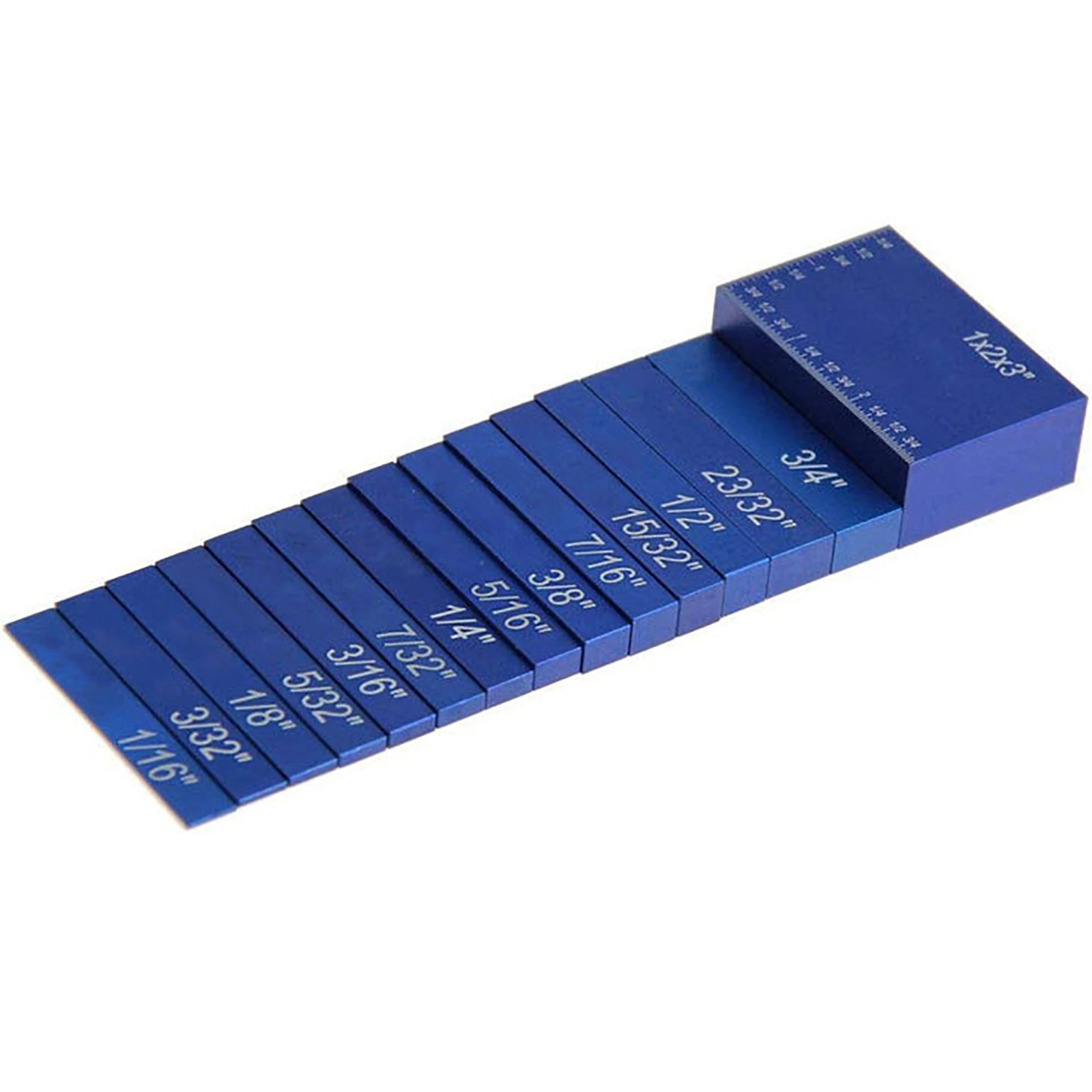 15Pcs Block Bar Height Gauge Portable Aluminum Alloy Woodworking Profile Bench Saw Accessories Precision Measuring Tools