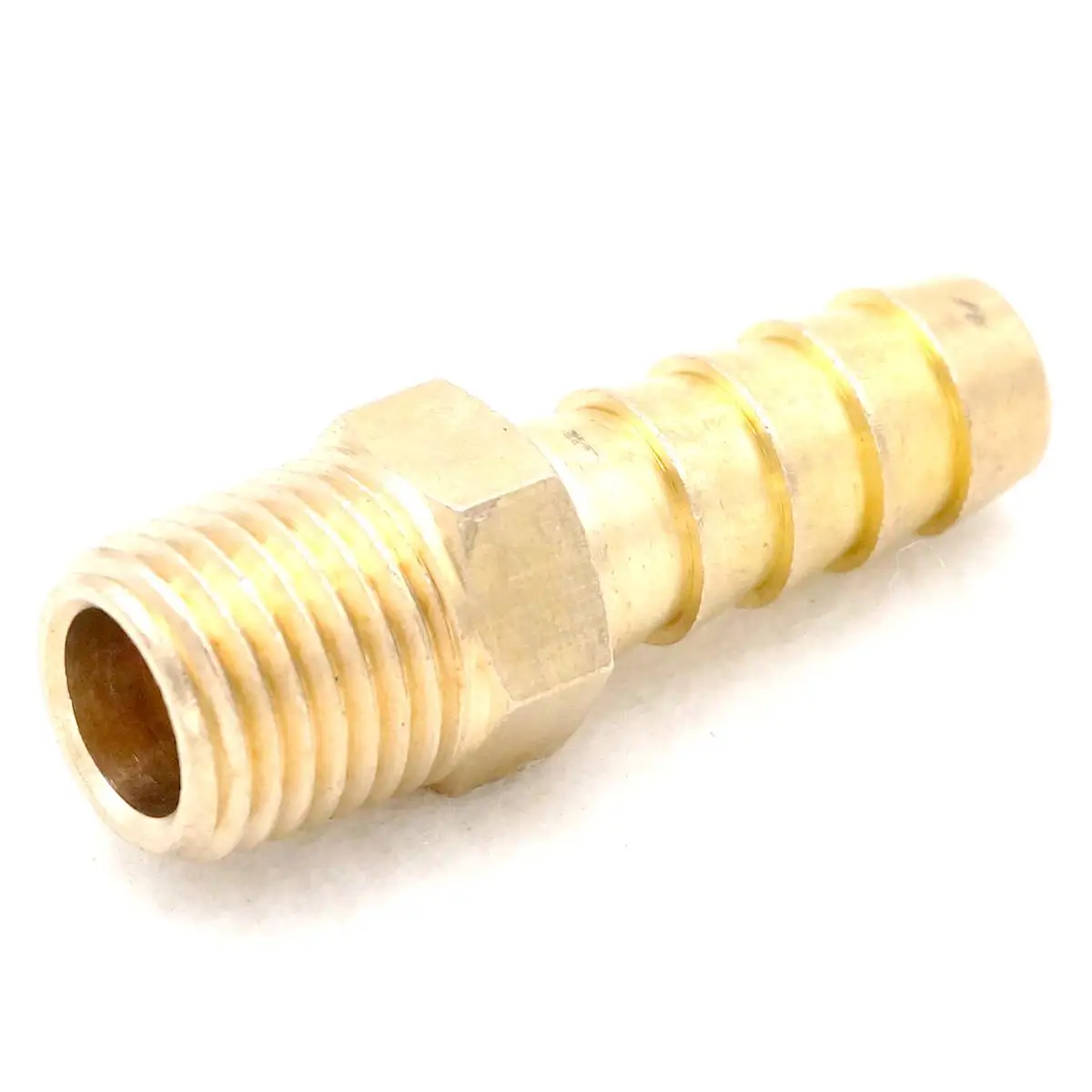 1/4 &quotNPT Male x 3/8&quot латунный шланг Колючая Хвостовая топливная арматура соединители