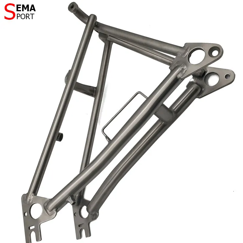 Титановая задняя вилка Brompton Super светильник 394 г SEMA 16 дюймов Треугольная рама
