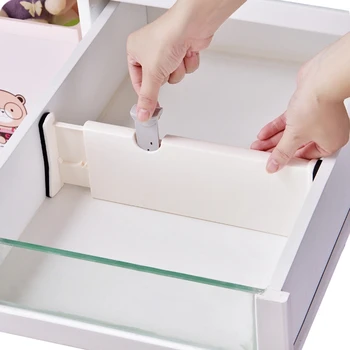 

Drawer Divider Baffle Scalable Anti-slip Mat Design Save Space Organize Wardrobe Layered Tool