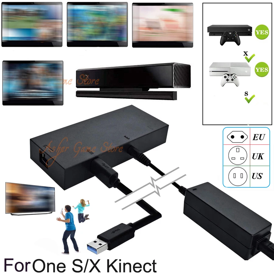 Newest For Xbox One S / X Kinect 2.0 Version Movement Sensor Ac Adapter  Power Supply For X Box One S / X Kinect Adaptor - Movement Sensors -  AliExpress