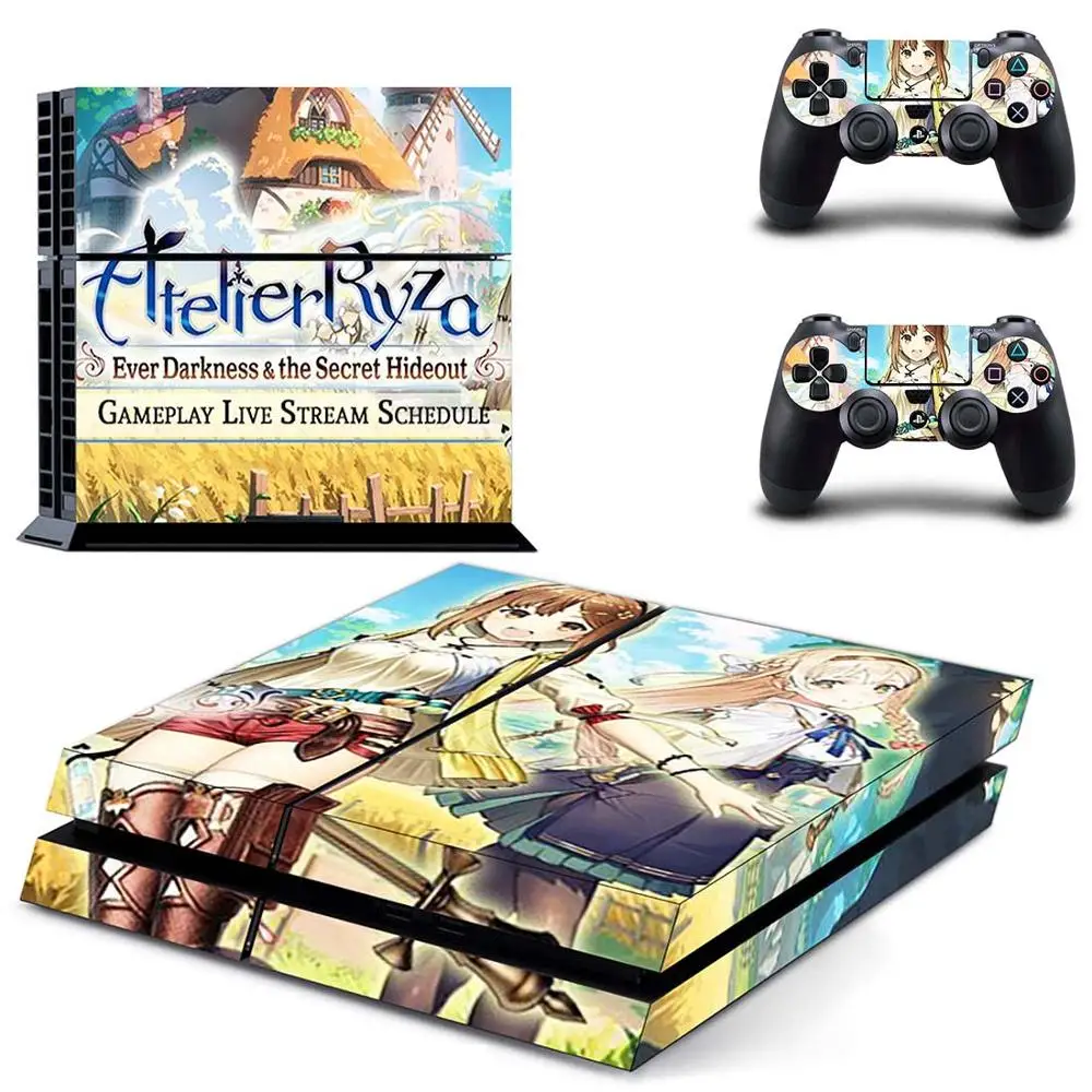 Ателье Ryza PS4 Кожа Наклейка для sony playstation 4 консоли и 2 контроллера PS4 скины наклейки s винил
