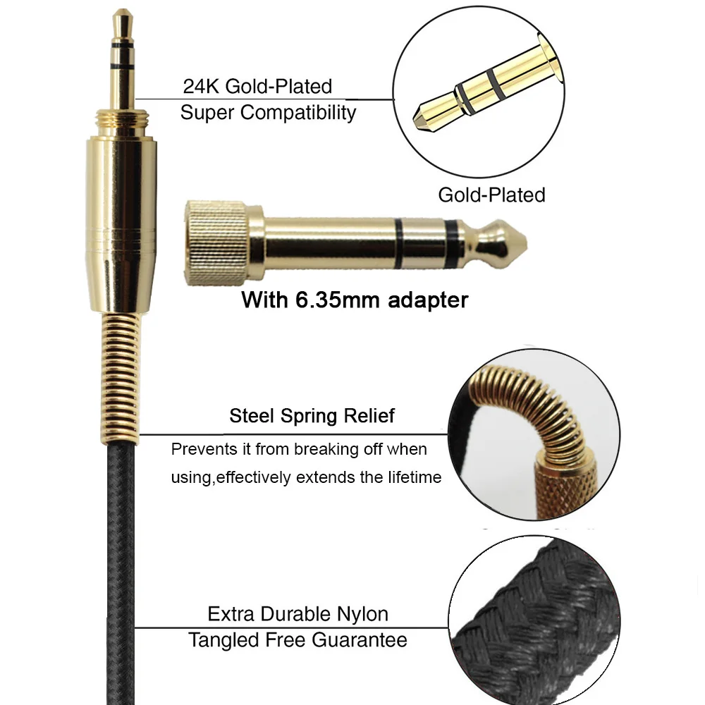 Khopesh кабель для наушников Denon AH-NCW500 AH-MM300 AH-MM400 AH-D320 AH-D340 AH-D7100 AH-D401 AH-D600 AH-MM200 шнуры для наушников