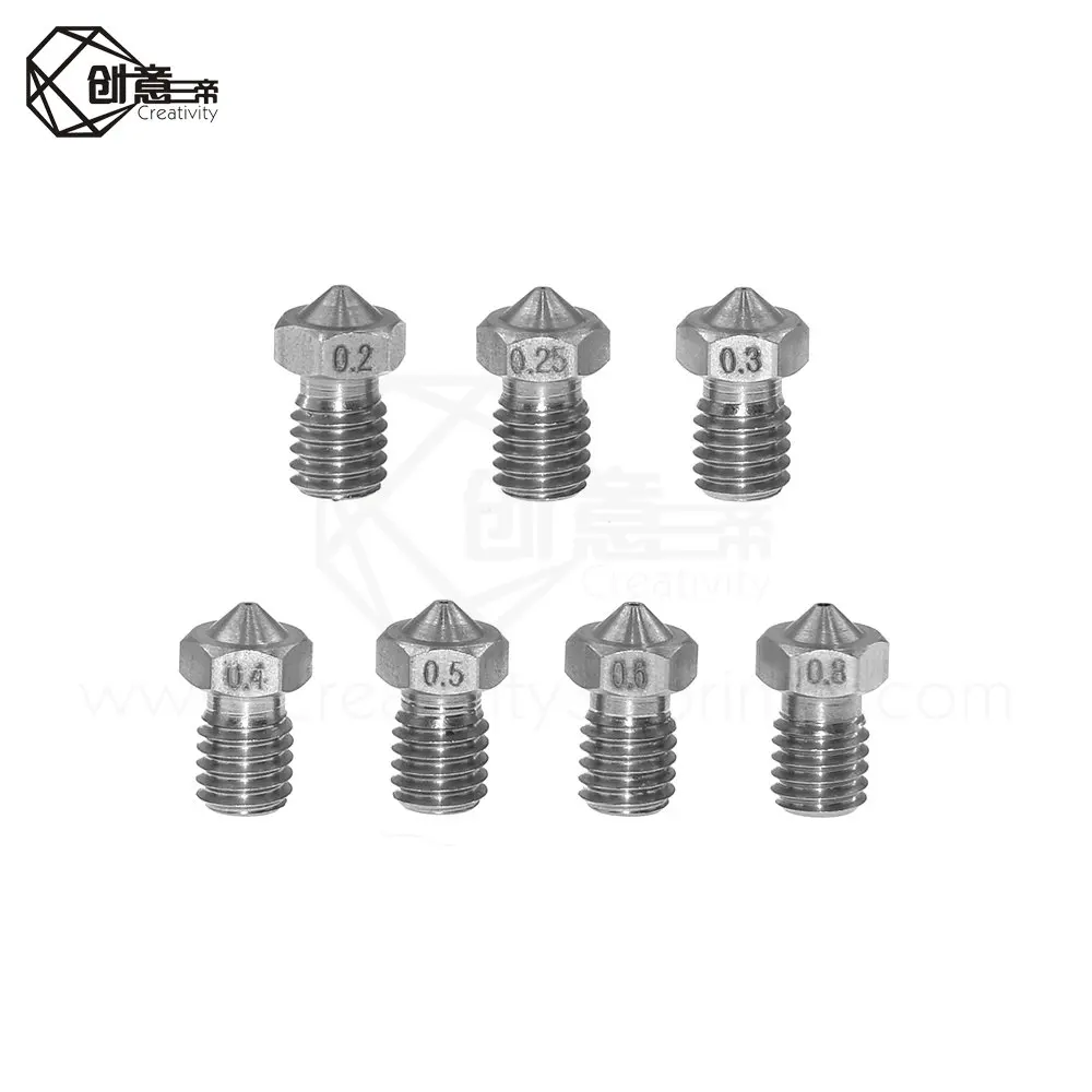 Латунная насадка 3D V6 или V5 J head Hotend 1 75 мм 10 шт. детали для принтера|Детали и
