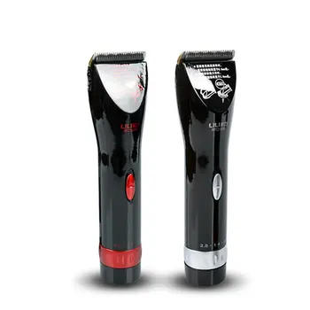 

Black Gold Steel Rechargeable Hair Clipper US Ceramic Cutter Head Electric Fader Hair Salon Hair Clipper Mute
