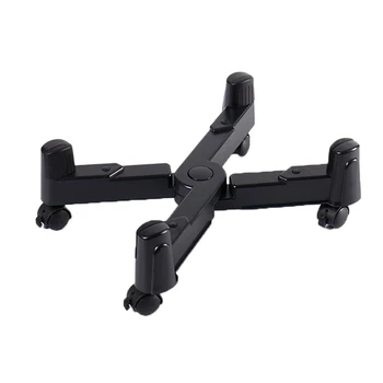 

CPU Stand Hosts Tray Home Anti-Slip Adjustable Size Computer Accessory PC Office Wheels Roll Castors Case Holder Tower ABS