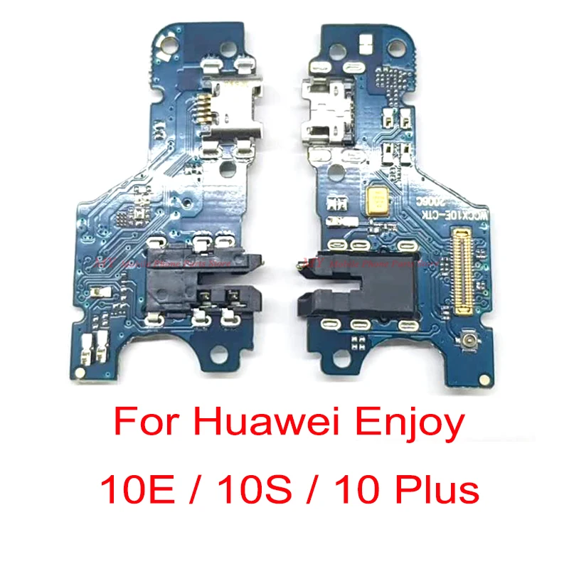

10 PCS New USB Charger Charging Board Port Dock Connector Flex Cable For Huawei Enjoy 10e 10s 10 Plus 10+ Replacement Parts