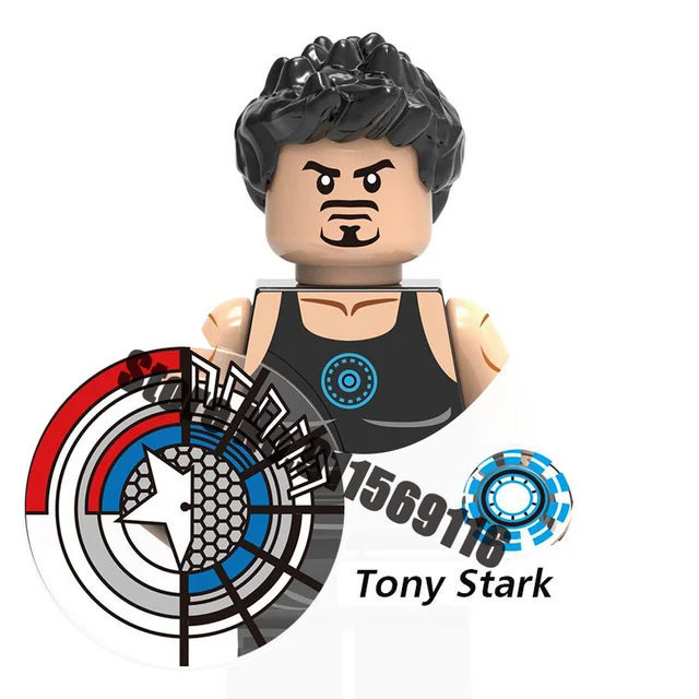 Superhero Iron Man Mark Building Blocks Bricks Tony Stark War Machine Ultron Action Figures Kids Toys Christmas Gifts H-X1366