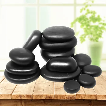 

Hot Stone Massage Set Relieve Stress Back Pain Health Care Acupressure Lava Basalt Stones for Healthcare spa rock