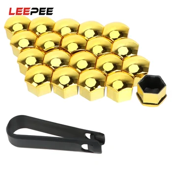 

17mm/19mm Exterior Decoration Car Wheel Nut Caps Auto Hub Screw Cover Auto Trim Tyre Nut Bolt 20 Pieces Protection Covers Caps