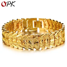 Брендовые корейские модные ювелирные изделия золотистого цвета, модный мужской браслет, праздничные подарки, браслет, личные Роскошные Мужские аксессуары