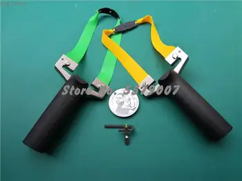 

Powerful Titanium Alloy Tc21 Cutting Slingshot Catapult with Flat Rubber Band Outdoor High Precision Hunting Shooting Sling shot