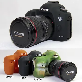 

Silicone Rubber Camera Bag Case Skin 3C For Canon Eos 5D Mark III 5Ds 5Dsr 5d3