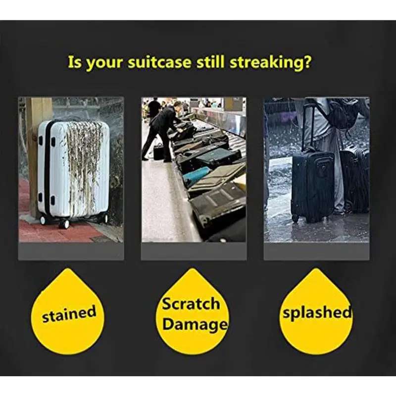 Luggage cover Full Transparent Luggage Protector Cover Thicken Suitcase Protector Cover PVC Suitcase Rolling Luggage