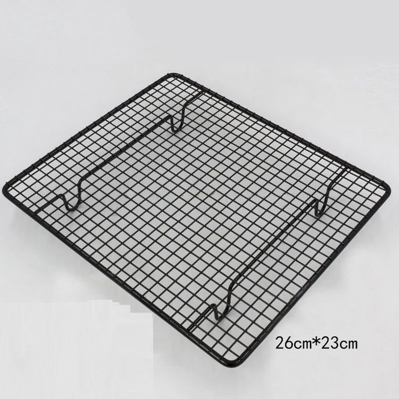 

Stainless Steel 26*23cm Bread and Cake Drying Rack Biscuit Rack Baking Tool Cake Tools Compact Cooling Rack with Small Size