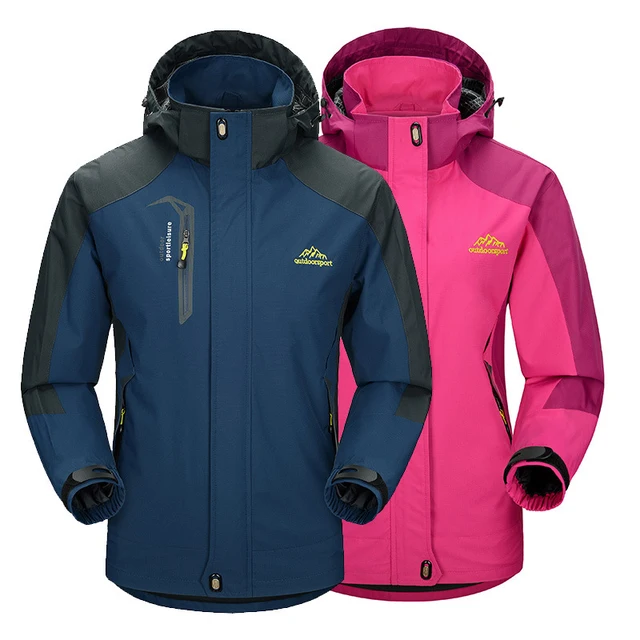 US $28.26 2019 New Men Women Softshell Hiking Jackets For Camping Trekking Climbing Rain Jacket Outdoor Sport