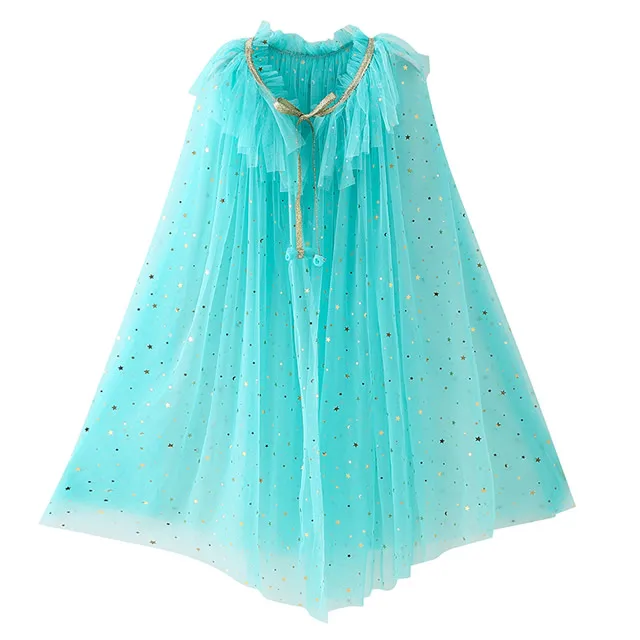 Аладдин, жасмин платье принцессы для девочек кружевное платье с блестками зеленого буфами на рукавах Рубашка с короткими рукавами Аравийский Комбинезоны детская Наряжаться вечерние костюмы - Цвет: Jasmine Cloak