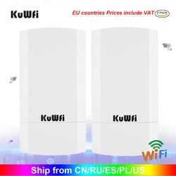 Routeur de pont sans fil KuWFi routeur CPE 900 Mbps 5.8G 1KM répéteur sans fil et pont intérieur et extérieur point à point 1KM 24V POE 
