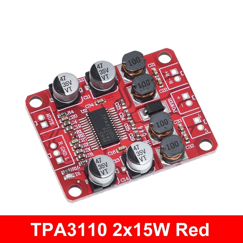 Bluetooth-4.2 TPA3110 15W 30W X 2 Zweikanal-Digital-Stereo-Audio-Leistungsverstärker-Platine für USB-Tragbare Lautsprecher im Auto – Detail 16