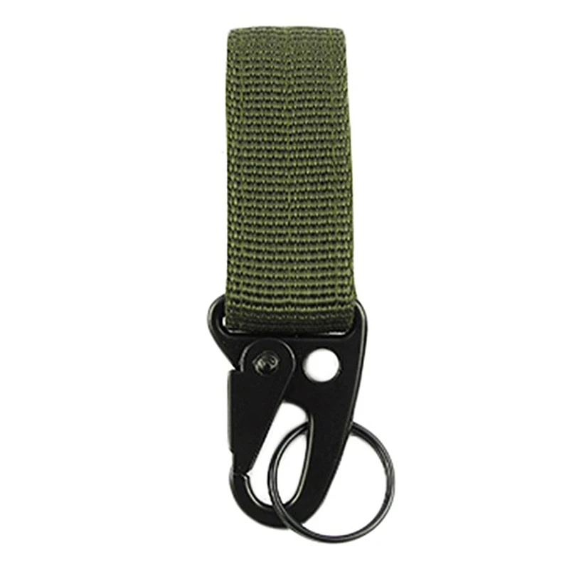 Army Green Карабин 3 шт./компл. Высокопрочный нейлон карабины замок брелок Крюк ребристая скоба с альпинистским оборудованием - Цвет: Army Green