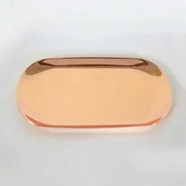 rose gold small Tobs Северная Европа золотой торт украшение тарелка десерт металлический поднос ins ювелирные изделия кольцо лоток для хранения для свадьбы эллипс кекс стенд - Цвет: rose gold small