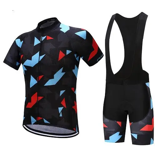Jersey and Pants Цикл комплекты одежды Мужская дышащая 9D гелевый коврик шоссейный велосипед платье комплект короткий рукав нагрудник велосипедный комплект одежды летние Велосипеды Джерси Одежда MTB - Цвет: Jersey and Pants