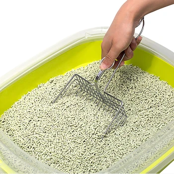 

Metal Cat Litter Scoop Hollow Pet Cat Toilet Scooper with Long Handle Jumbo Cat Litter Scoop Sifter Shovel Pet Cleaning Tools