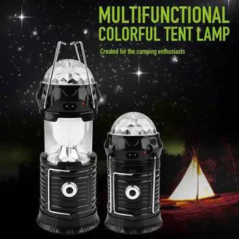 

Rechargeable Camping Hiking Tent Light Retractable Solar Lantern Torch Solar Campings Light With Hook and Magnet