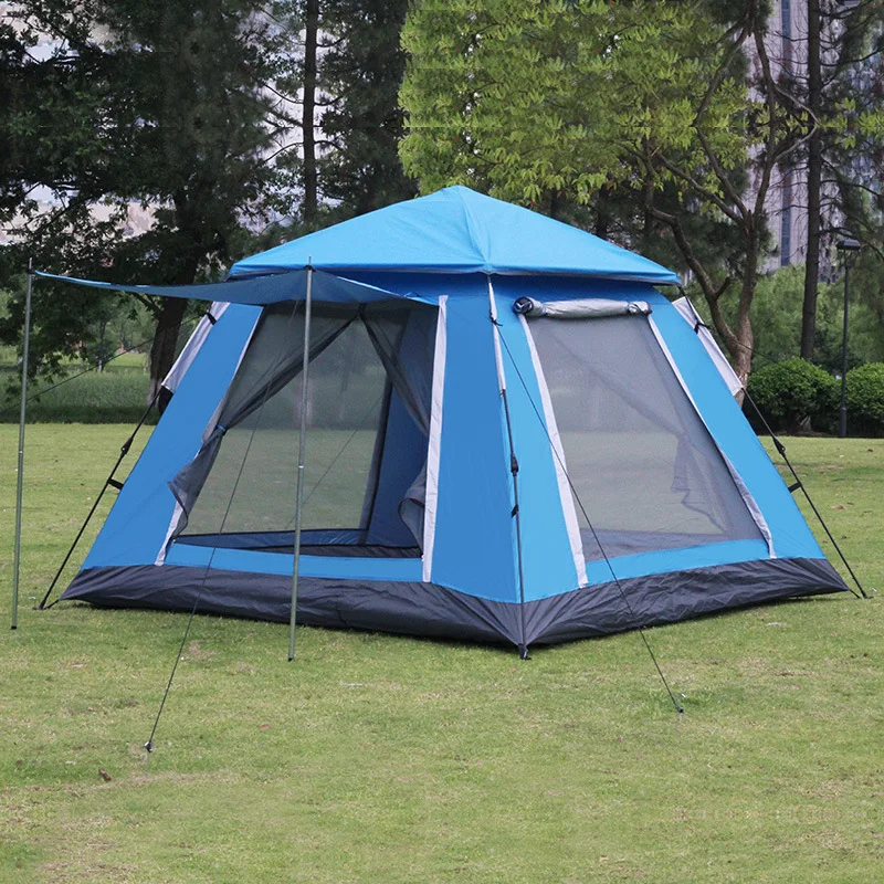 

Spring Type Automatic Easy-to-put-up Tent 4-5 People Double-layer Tent Outdoor Mountain Camping Tent