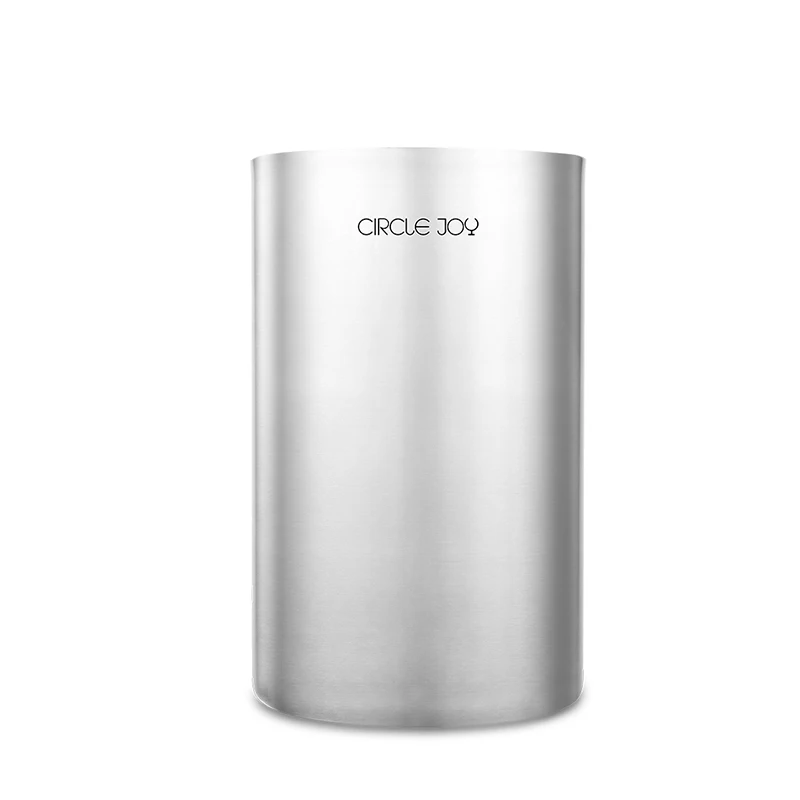 Xiaomi Mijia Circle Joy 304 двойное ведро для льда из нержавеющей стали эффективная изоляция мини ведро для льда для красного вина без кубика льда - Цвет: Серебристый