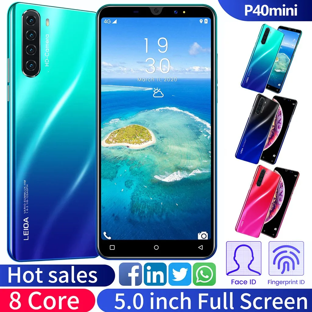 Обучающий мини телефон P40mini устройство для обучения 5 дюймов две SIM карты Android