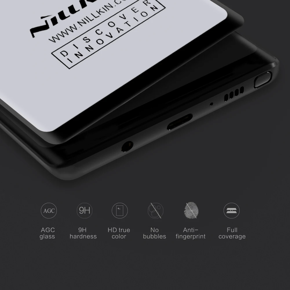 Для samsung Note 9 Защитная пленка для экрана Nillkin 3D полная клейкая Обложка защитное закаленное стекло для samsung Galaxy Note9