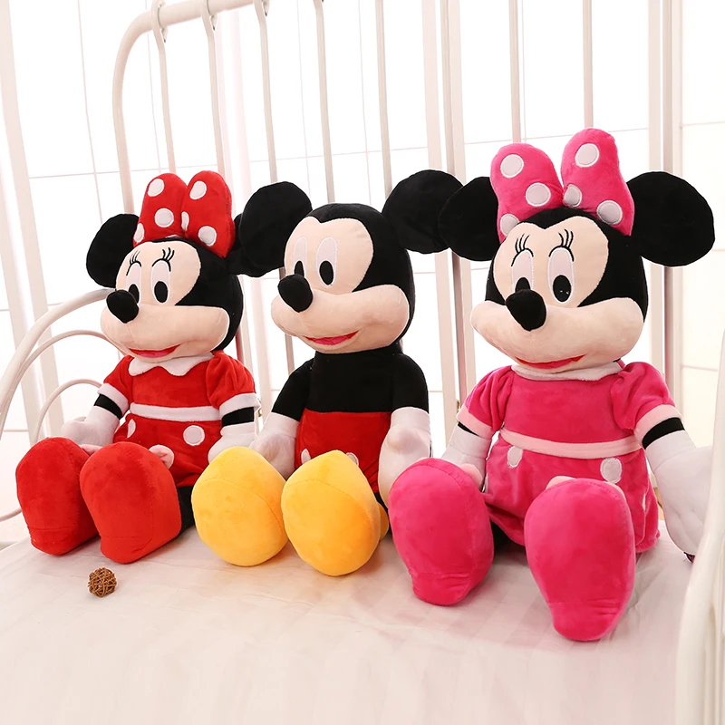 20 см Disney Мышь с Микки Маусом Мягкие игрушки из мультфильмов Подарки Кукла Аниме