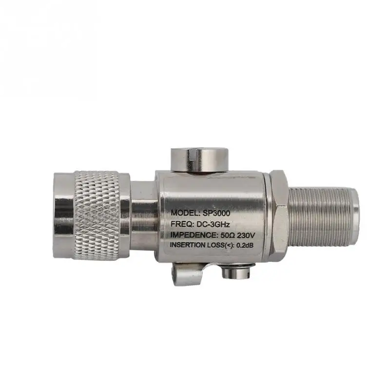 N Male to N Female Coaxial Surge Protector All Band Protection DC3GHz Surge Protector Adopting 1/4 wavelength short