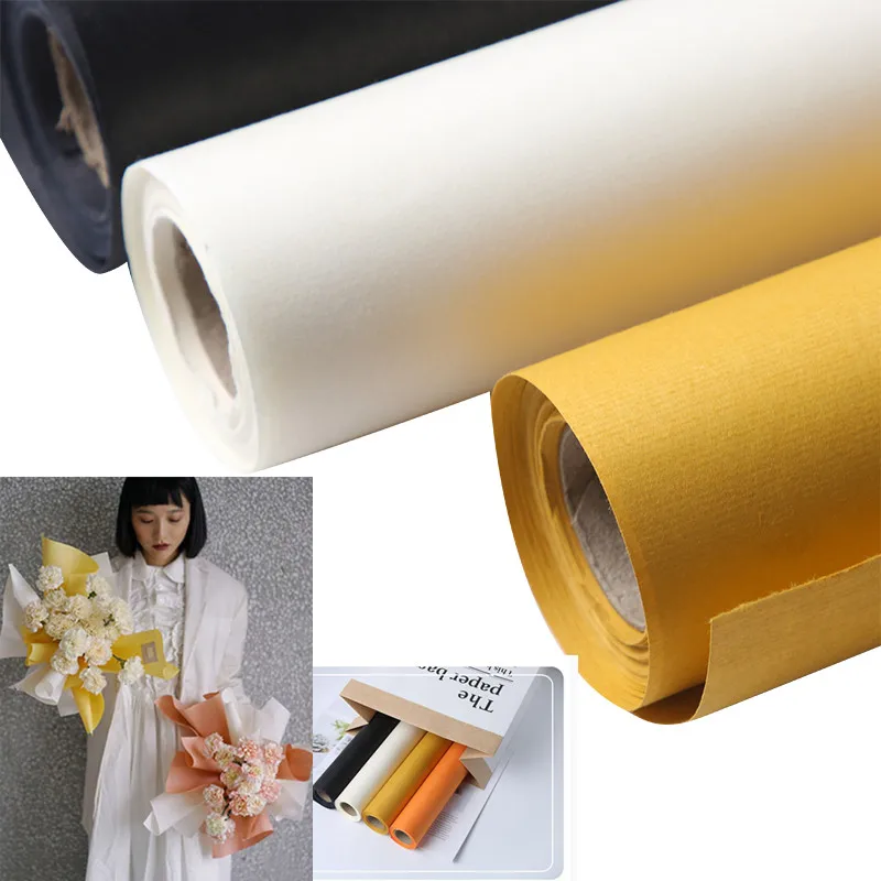 10 Yards Korean Style Solid Color Kraft Paper Roll for Bouquets – Floral  Supplies Store