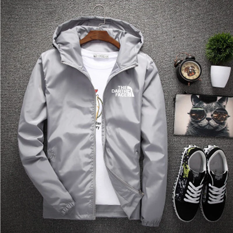 Spring and autumn men's jackets, reflective sunscreen jackets, men and women advertising, custom printed logos Spring and autumn men's jackets, reflective sunscreen jackets, men and women advertising, custom printed logos
