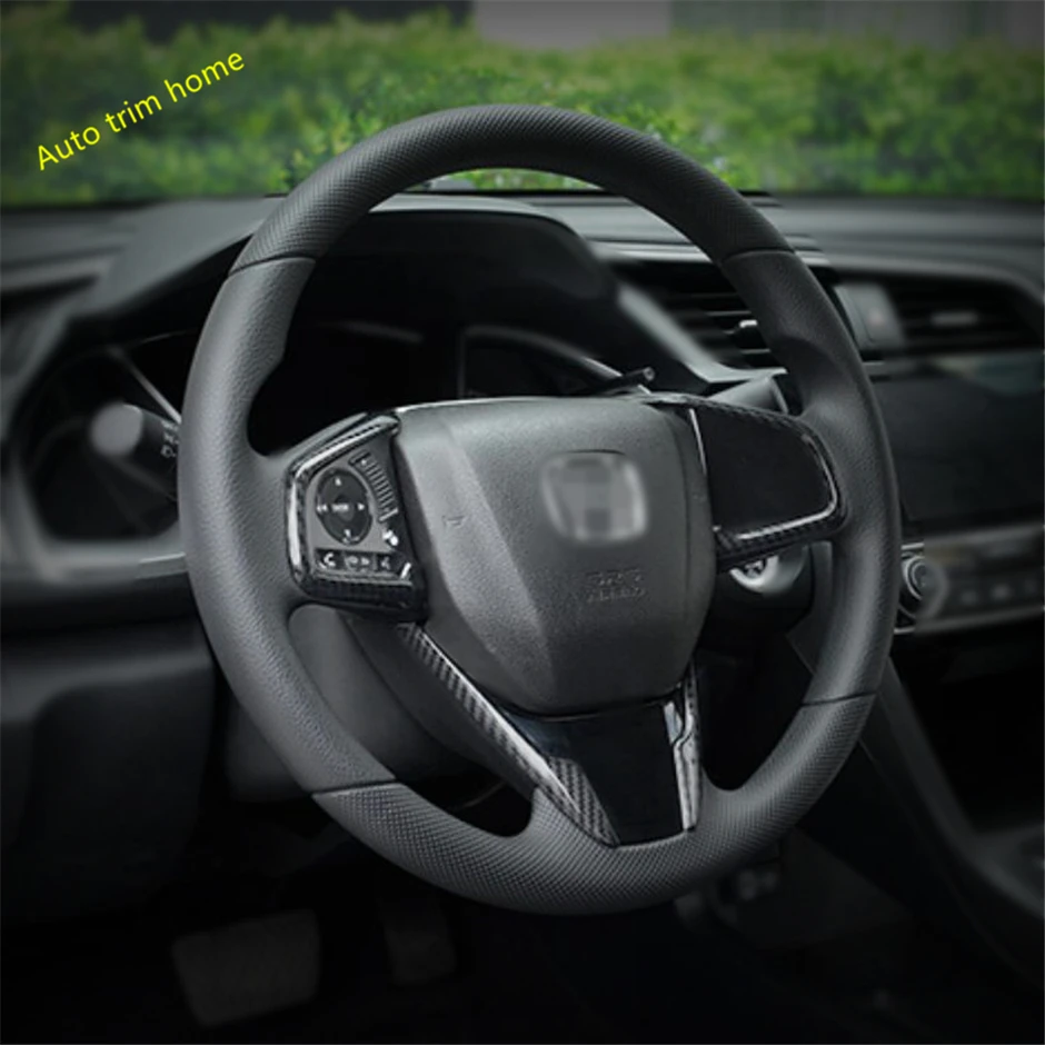Lapetus накладка на руль для Honda CRV CR-V авто аксессуары ABS Красный/углеродное волокно вид