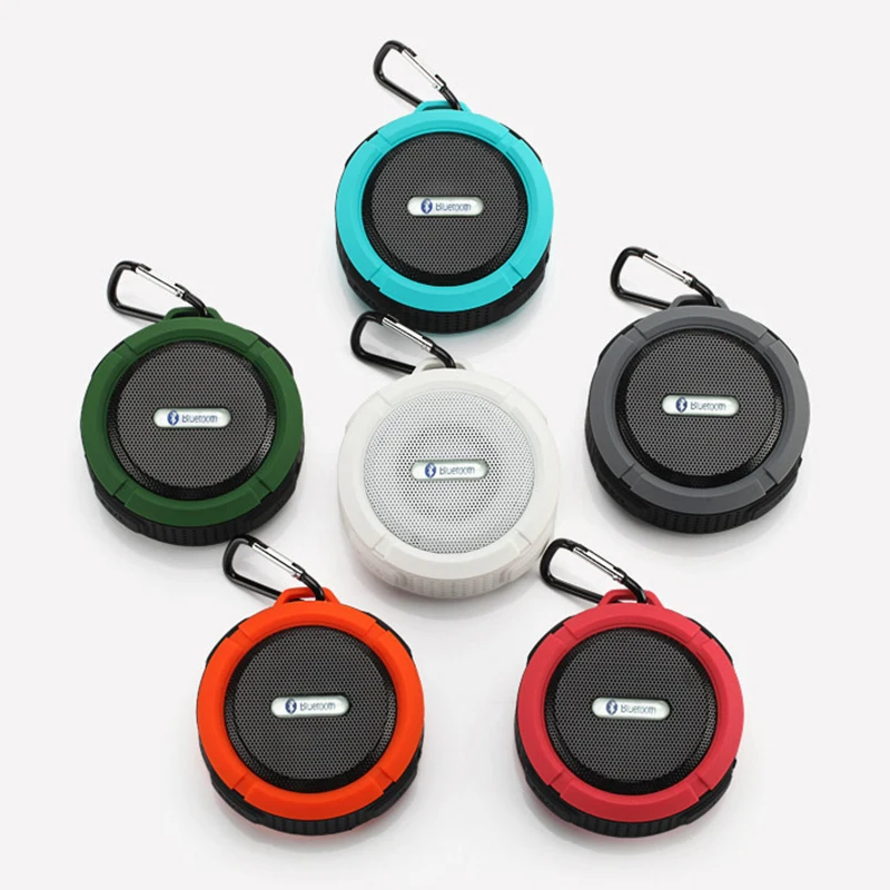 

IP65 Waterproof Wireless Bluetooth Speaker Portable Sucker Subwoofer For Mobile Phones Outdoor Mini Speakers Support TF Card
