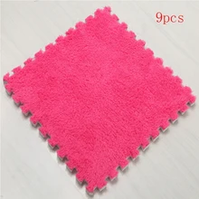 Длинные меховые волосы Eva пенопластовый напольный коврик для ползающего ребенка режущая площадь коврик игровой коврик для ребенка Детская гостиная спальня