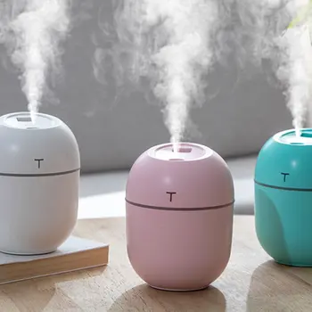 

Mini Ultrasonic Mini Air Humidifier 200ML Aroma Essential Oil Diffuser USB Fogger Mist Maker with LED Night Lamp Air Sprayer