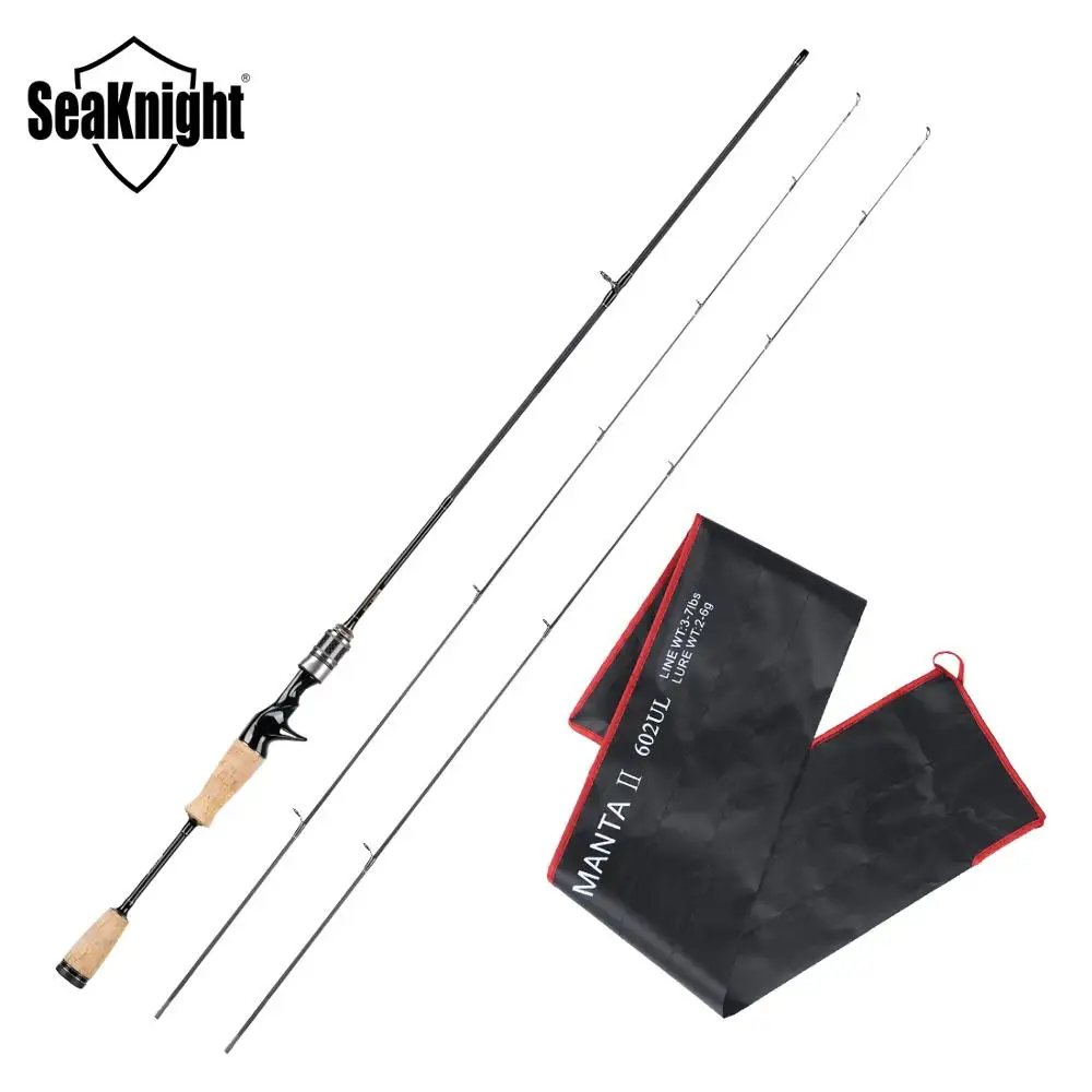 SeaKnight MANTA II 1 8M Lure Rod 602 UL Power Carbon Fishing Rod 2 Tips MF