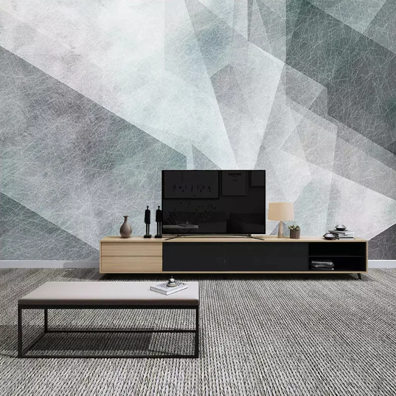 

Nordic Wallpaper Modern Minimalist Abstract Creative Black And White Geometry Lines Mural Living Room Television Background Wall